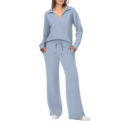 Gemütliches Damen-Casual-Loungewear-Trainingsanzug-Set