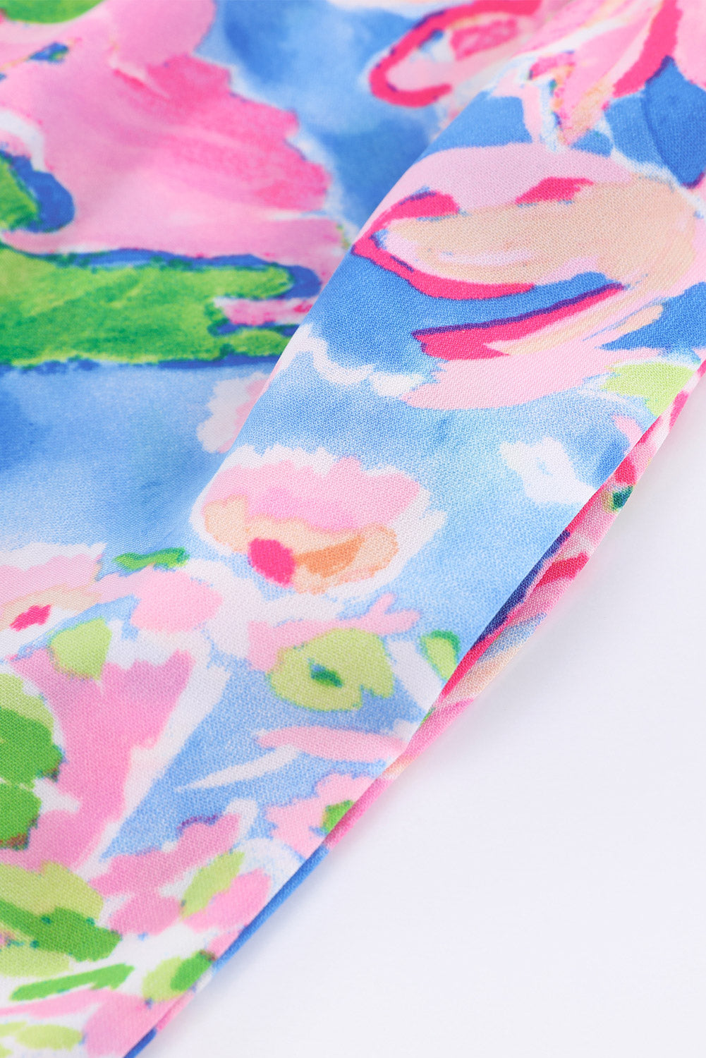 Floral bestickter Jumpsuit mit quadratischem Ausschnitt und Taschen