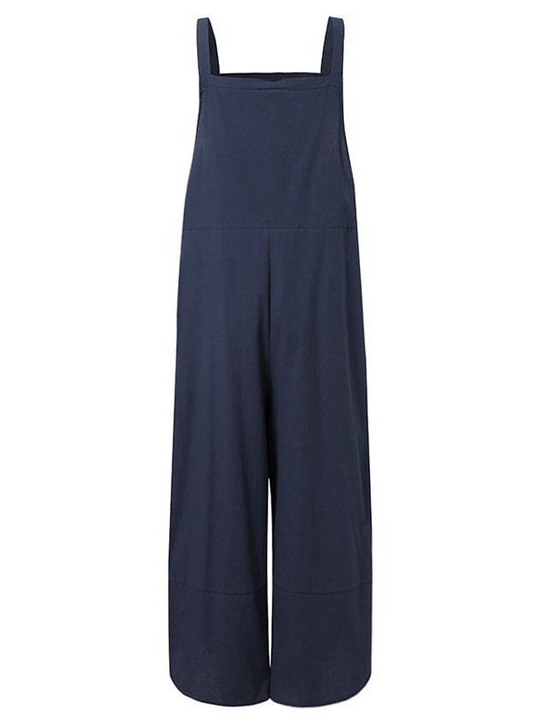 Damen Lässiger Overall mit Knöpfen