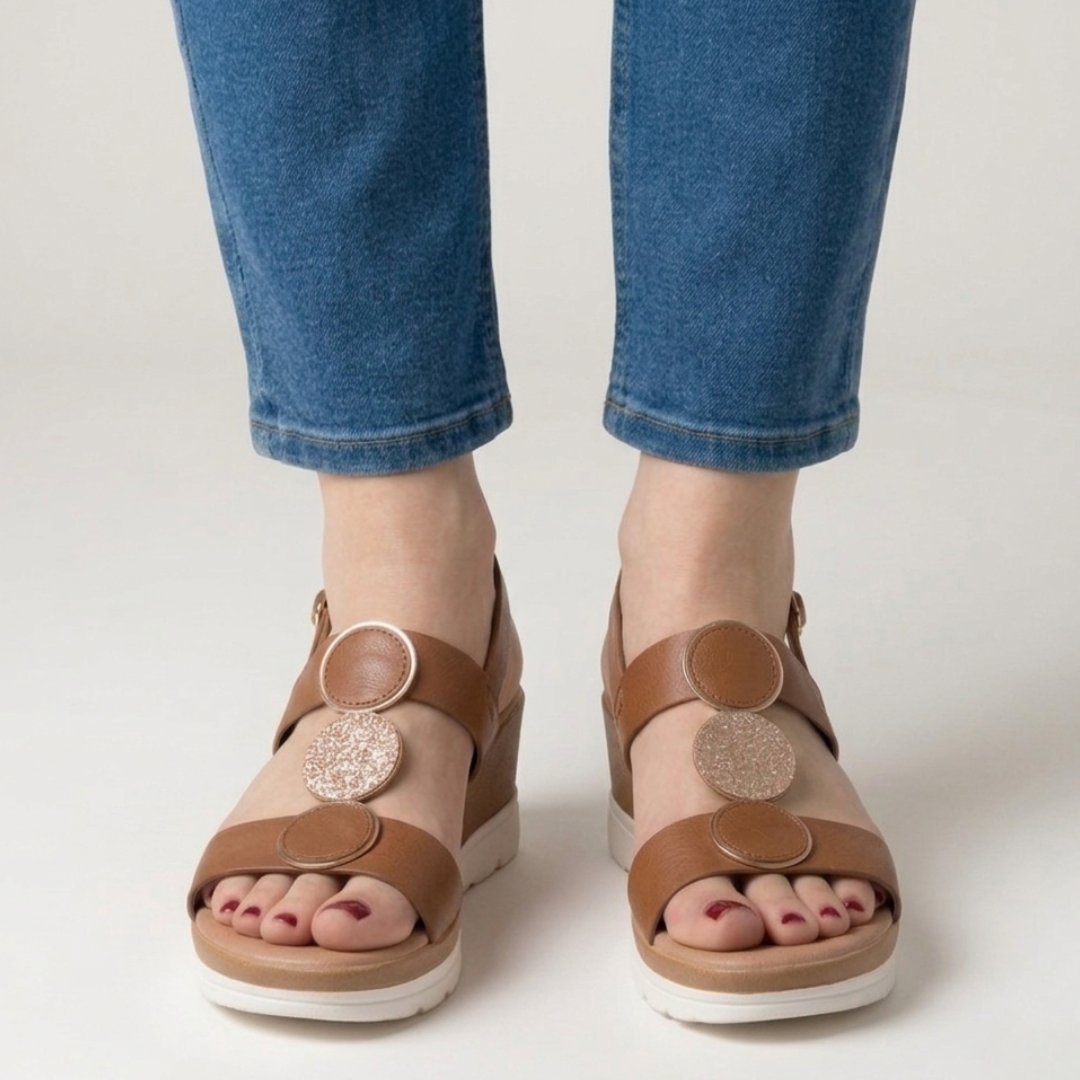 Stylische Keilabsatz-Sandale mit Komfort für Damen