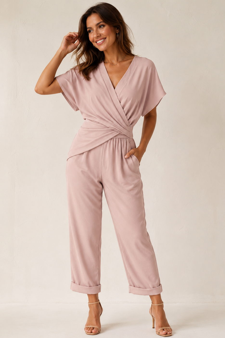Damen Wickel-Overall vorne