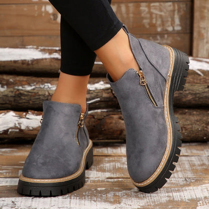 Schicke Leder-Stiefeletten für Damen