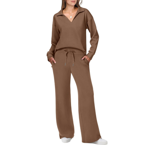 Gemütliches Damen-Casual-Loungewear-Trainingsanzug-Set