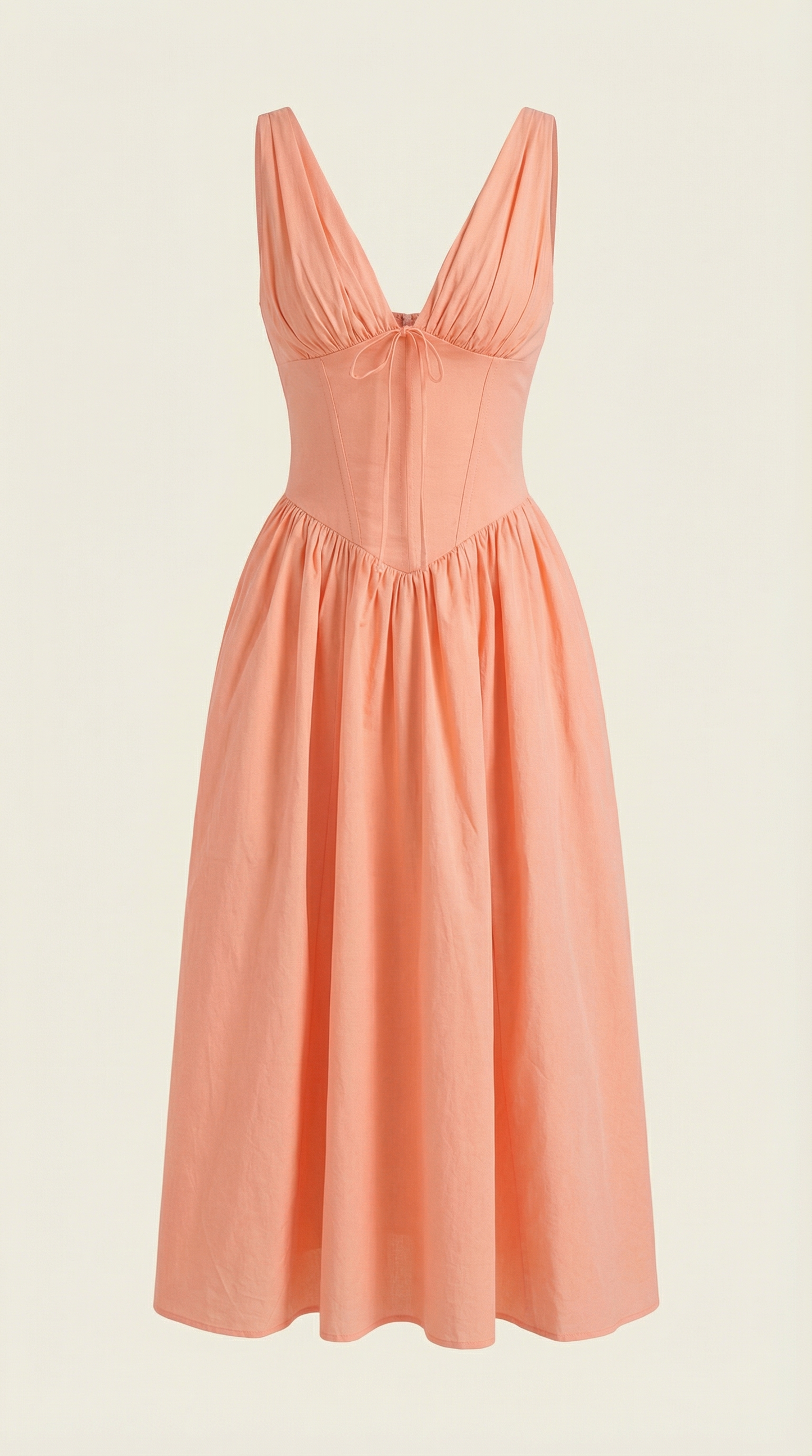 Damen Korsett Midi Sommerkleid