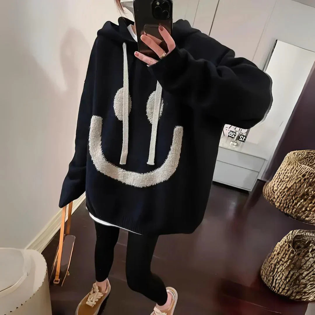 Gemütlicher übergroßer Kapuzenpullover