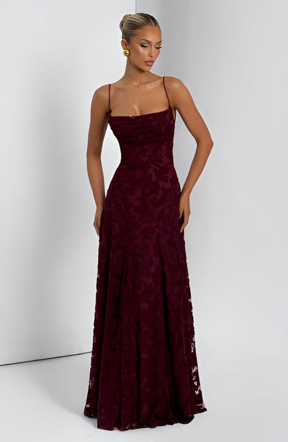 Elegantes Jacquard-Abendkleid für Damen