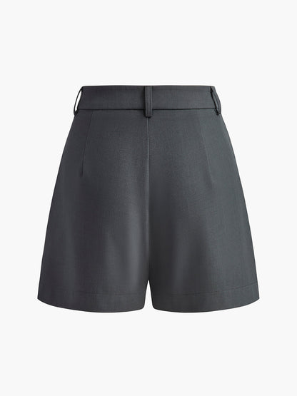 Halbtransparente Damen-Shorts mit mittlerer Taille