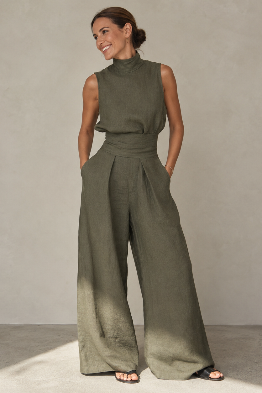 Damen Sleek V-Ausschnitt Overall