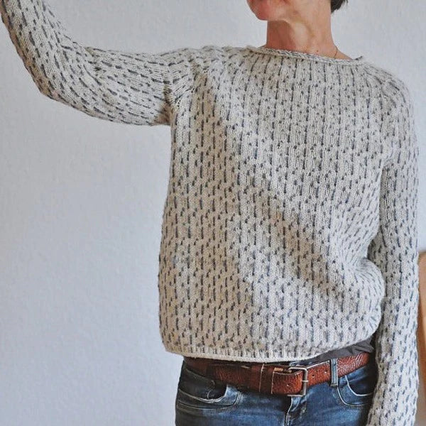 Gemütlicher eleganter Strickpullover für Damen
