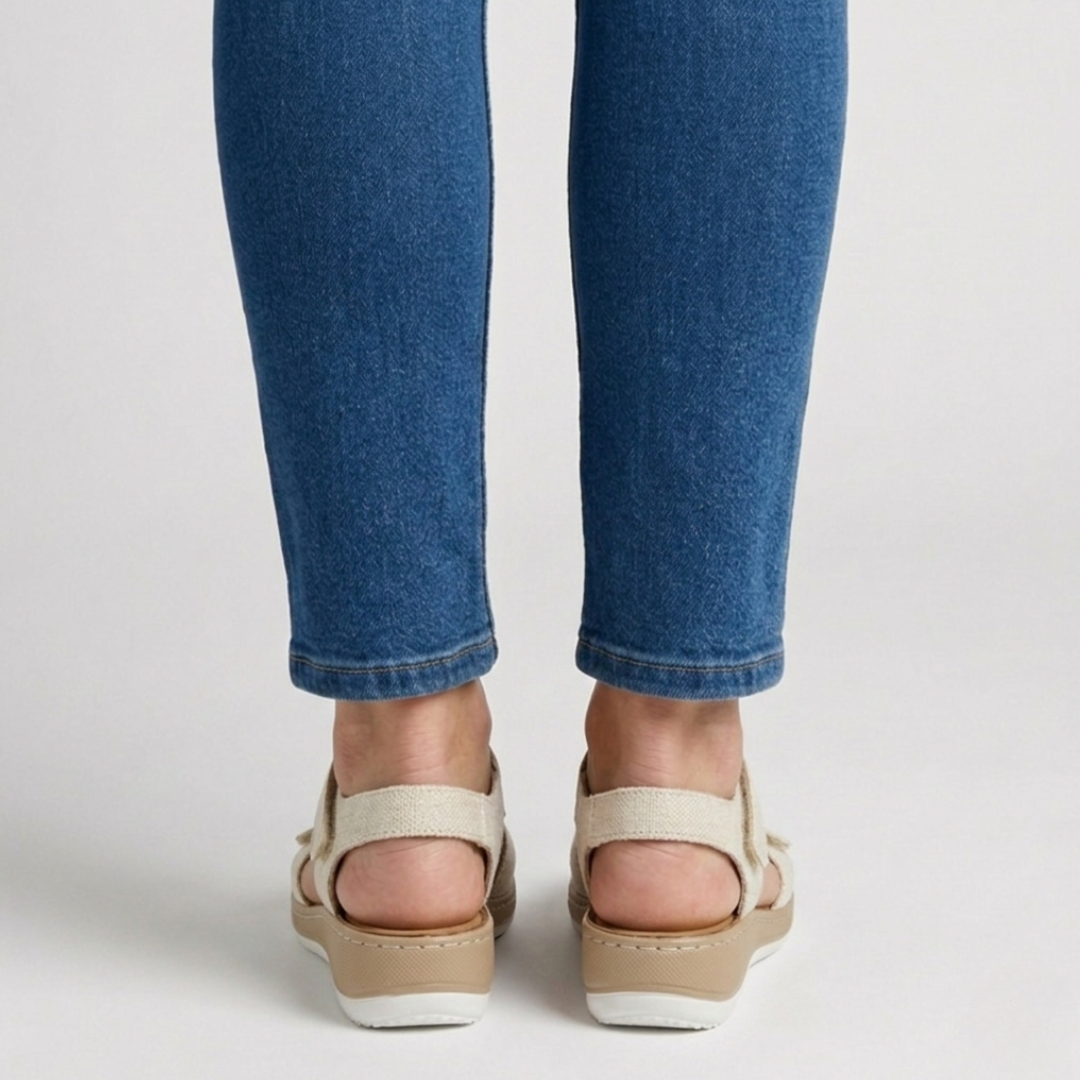 Damen Sandalen mit komfortablem floralem Design