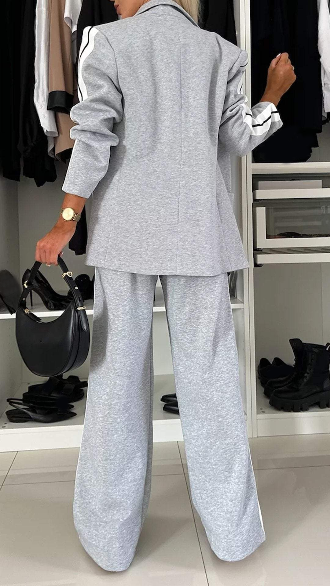 Maßgeschneiderter Blazer und Hose für mühelosen schicken Stil