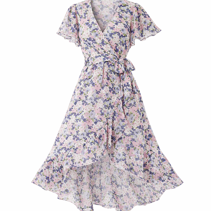 Florales Midikleid mit eleganter Silhouette