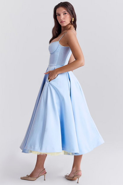 Evelina Elegantes Midikleid für Damen