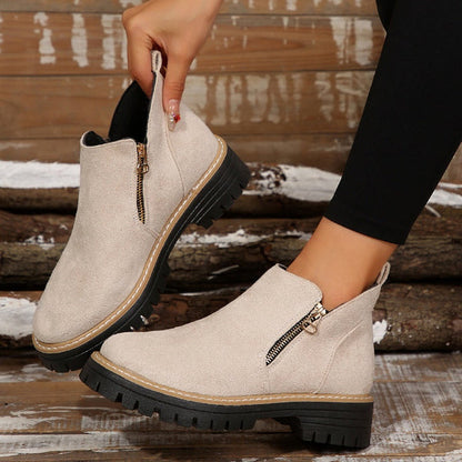 Schicke Leder-Stiefeletten für Damen