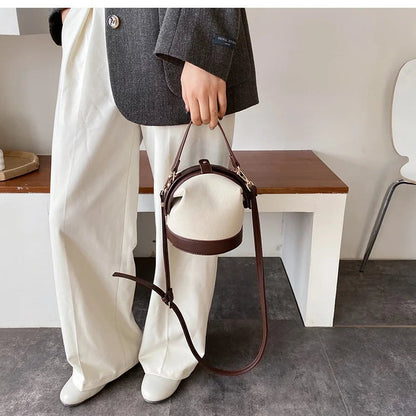 Retro Chic Eimer-Schultertasche