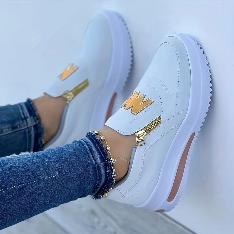 Bequeme orthopädische Plateauschlupfschuhe für Damen