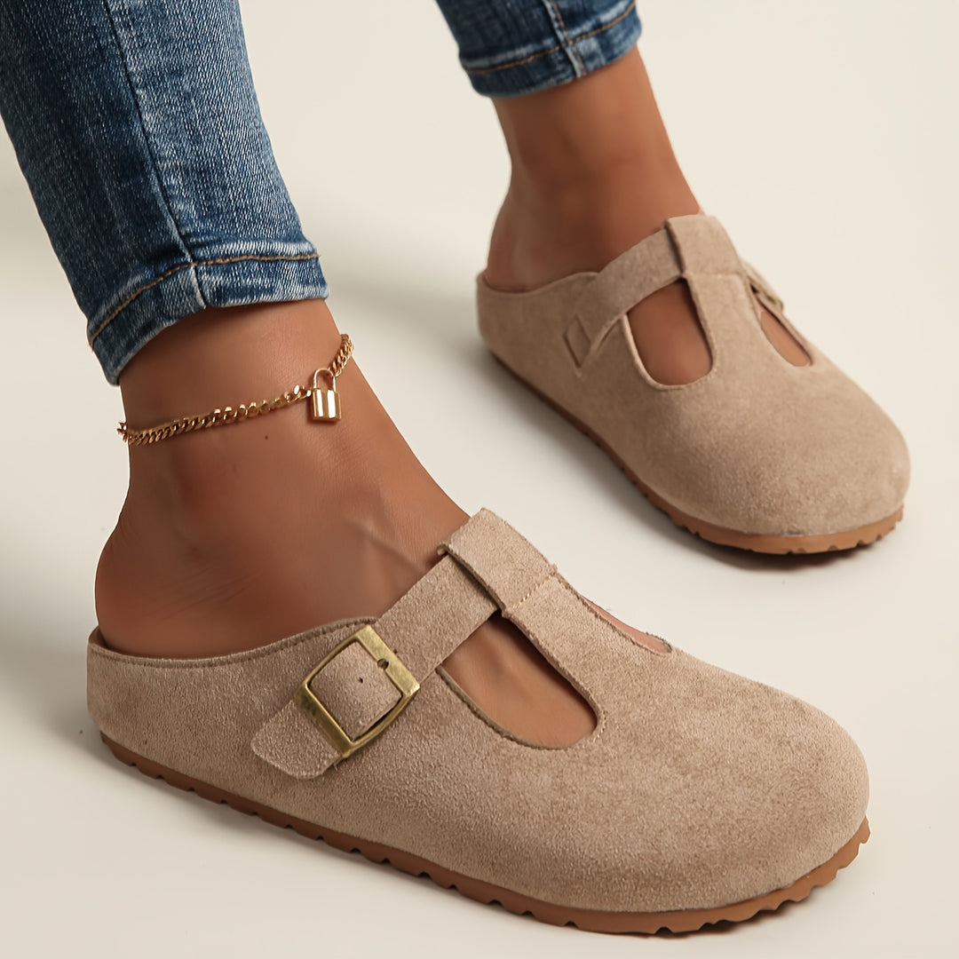 Wildleder-Komfort-Hausschuhe für Damen