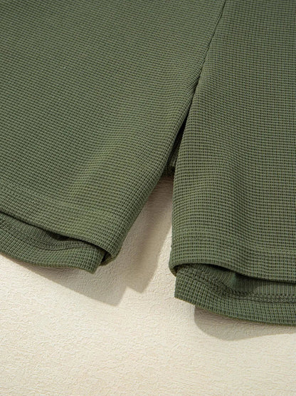 Damen V-Ausschnitt Jumpsuit mit breiten Trägern, lässig