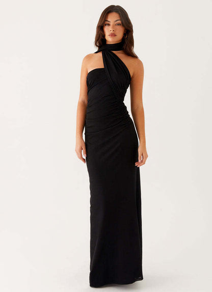 Damen Blumen Maxikleid Sommer Ärmellos