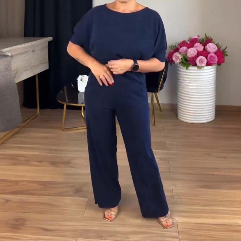 Schickes 3-teiliges Set aus langer Strickjacke, Top und Hose