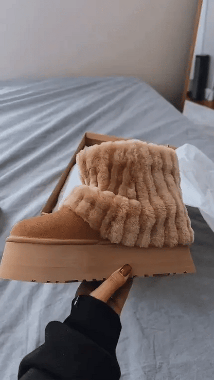 Gemütliche wasserdichte Winter-Schneestiefel für Damen
