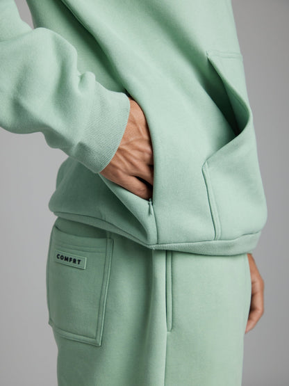Gemütlicher Reise-Hoodie mit Flugmodus-Grafik