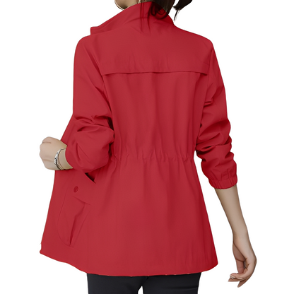 Schicke leichte Damenjacke mit verstellbarem Taillendetail