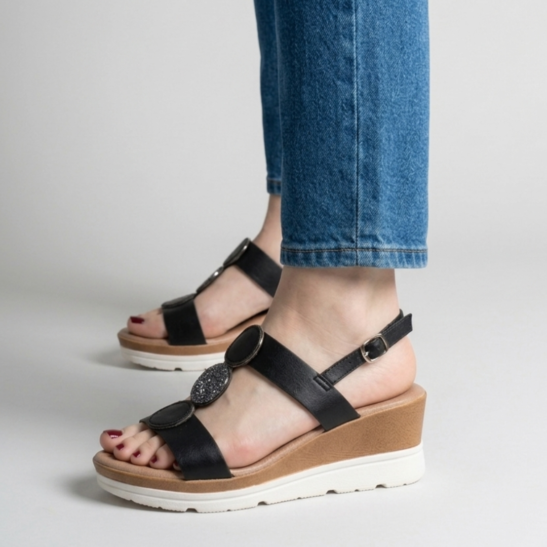 Stylische Keilabsatz-Sandale mit Komfort für Damen