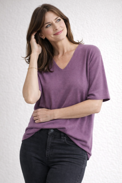 Damen-Bluse mit langen Ärmeln und Knöpfen
