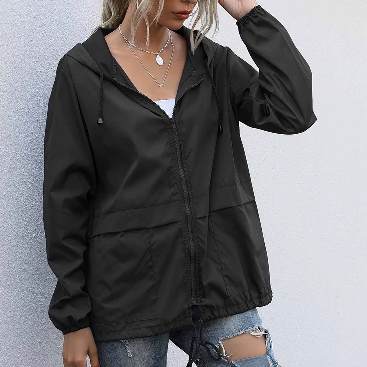 Giselle® | Leichte Windjacke mit Kapuze