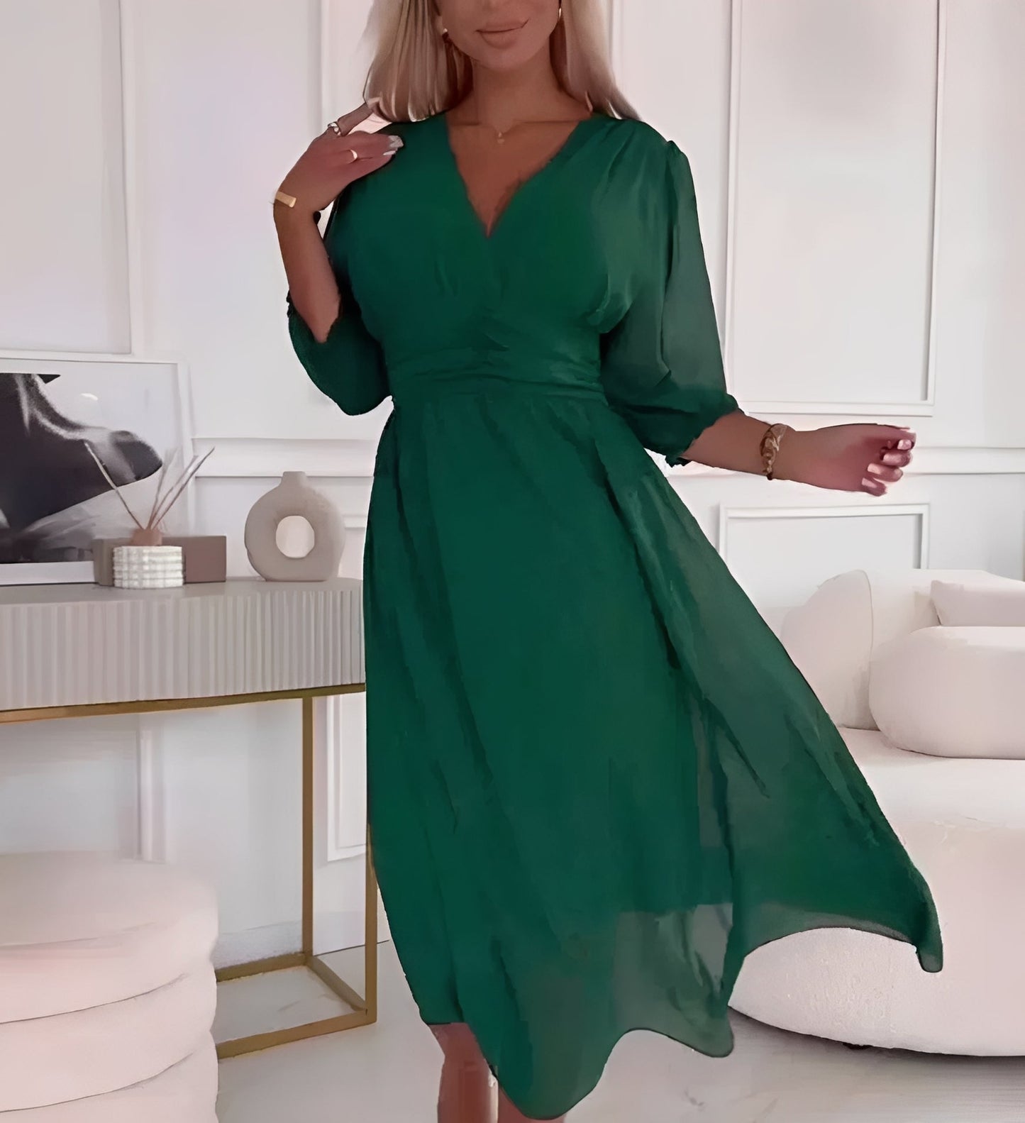 Elegantes Damenkleid mit Ellbogenärmeln