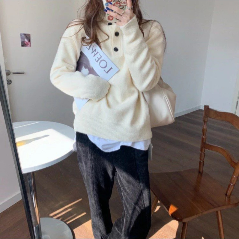 Gemütlicher Strickpullover für Damen