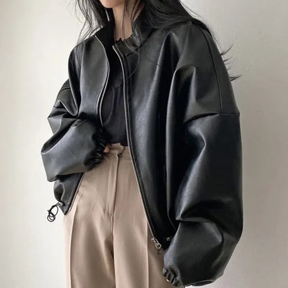 Personalisierte Hip-Hop PU-Lederjacke