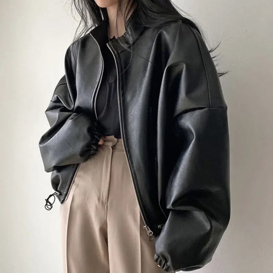 Personalisierte Hip-Hop PU-Lederjacke