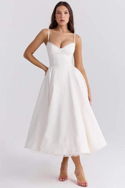 Evelina Elegantes Midikleid für Damen