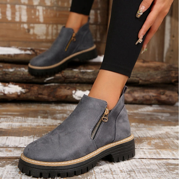 Schicke Leder-Stiefeletten für Damen
