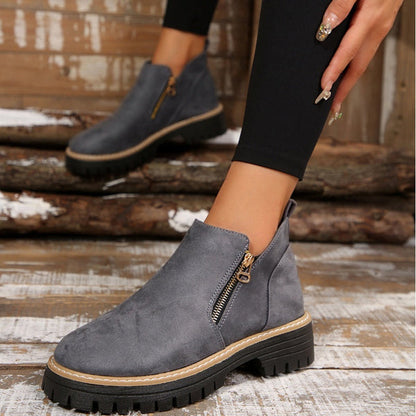 Schicke Leder-Stiefeletten für Damen