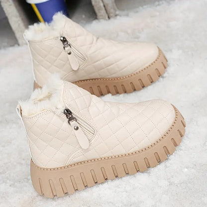Damen Leder Winterstiefel mit orthopädischer Unterstützung