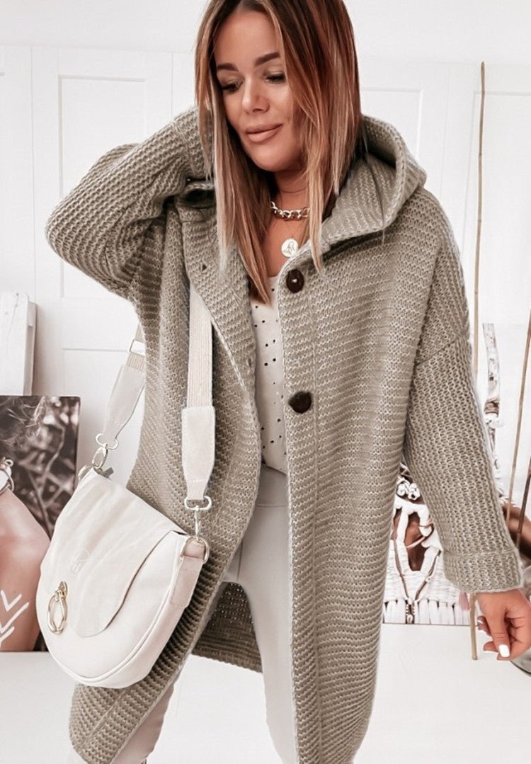 Gemütlicher Strickcardigan mit grobem Muster