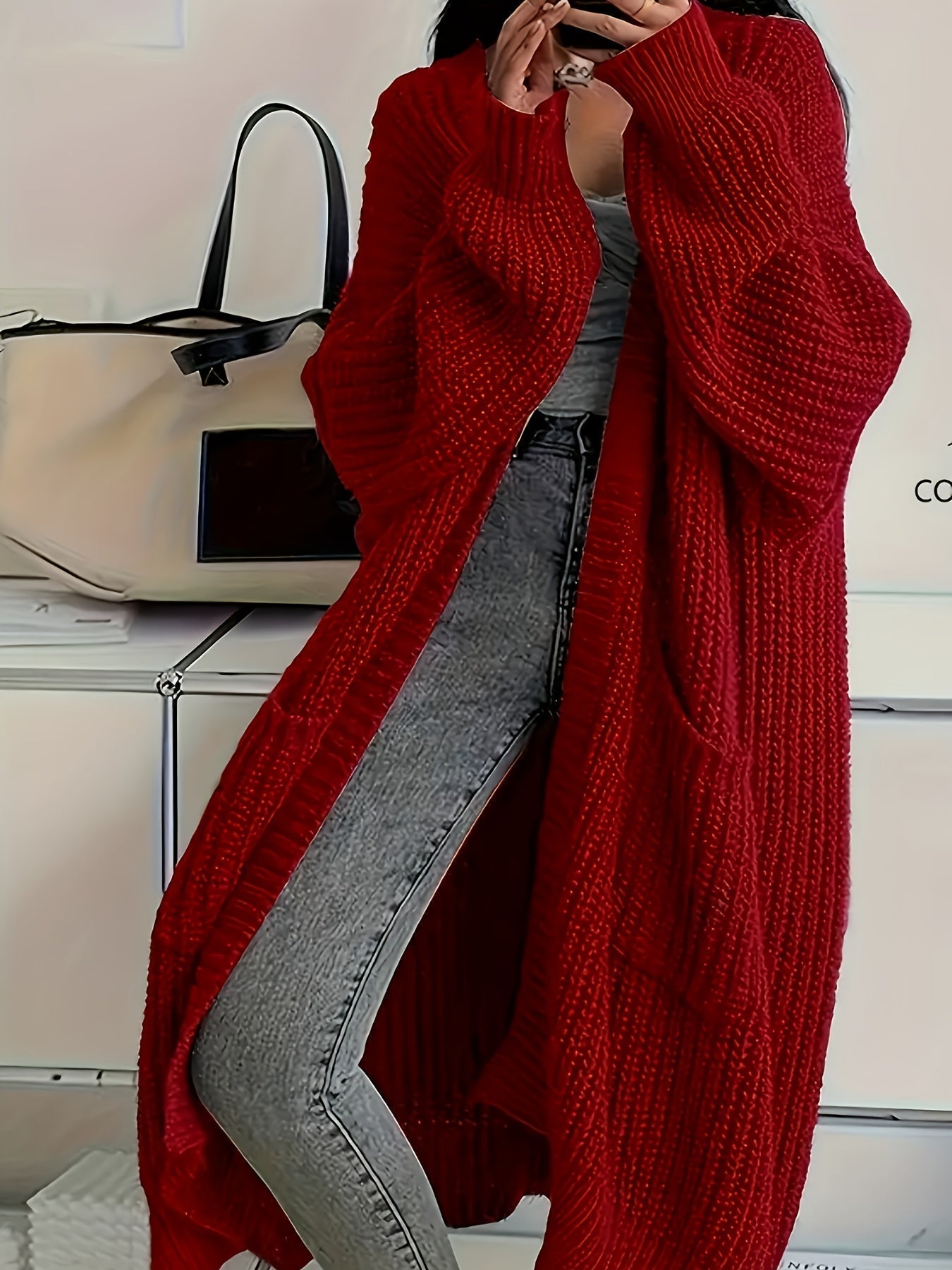 Gemütliche Strickcardigan mit Gürtel für Damen