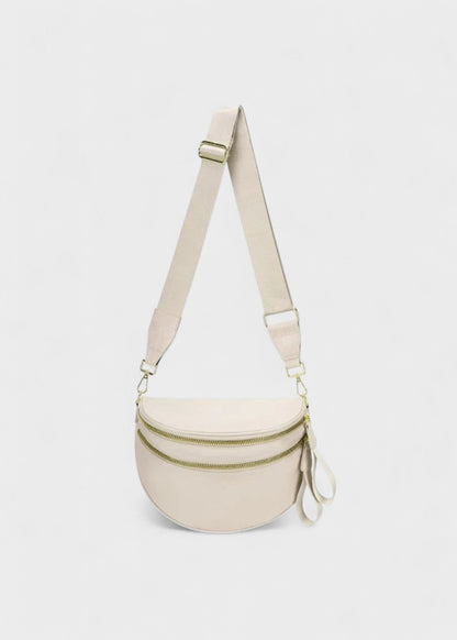 Elegante Leder-Bauchtasche für freihändigen Stil