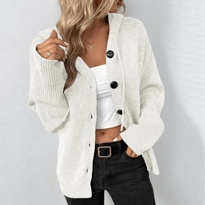 Gemütliche Strick-Cardigan mit Knöpfen für Damen