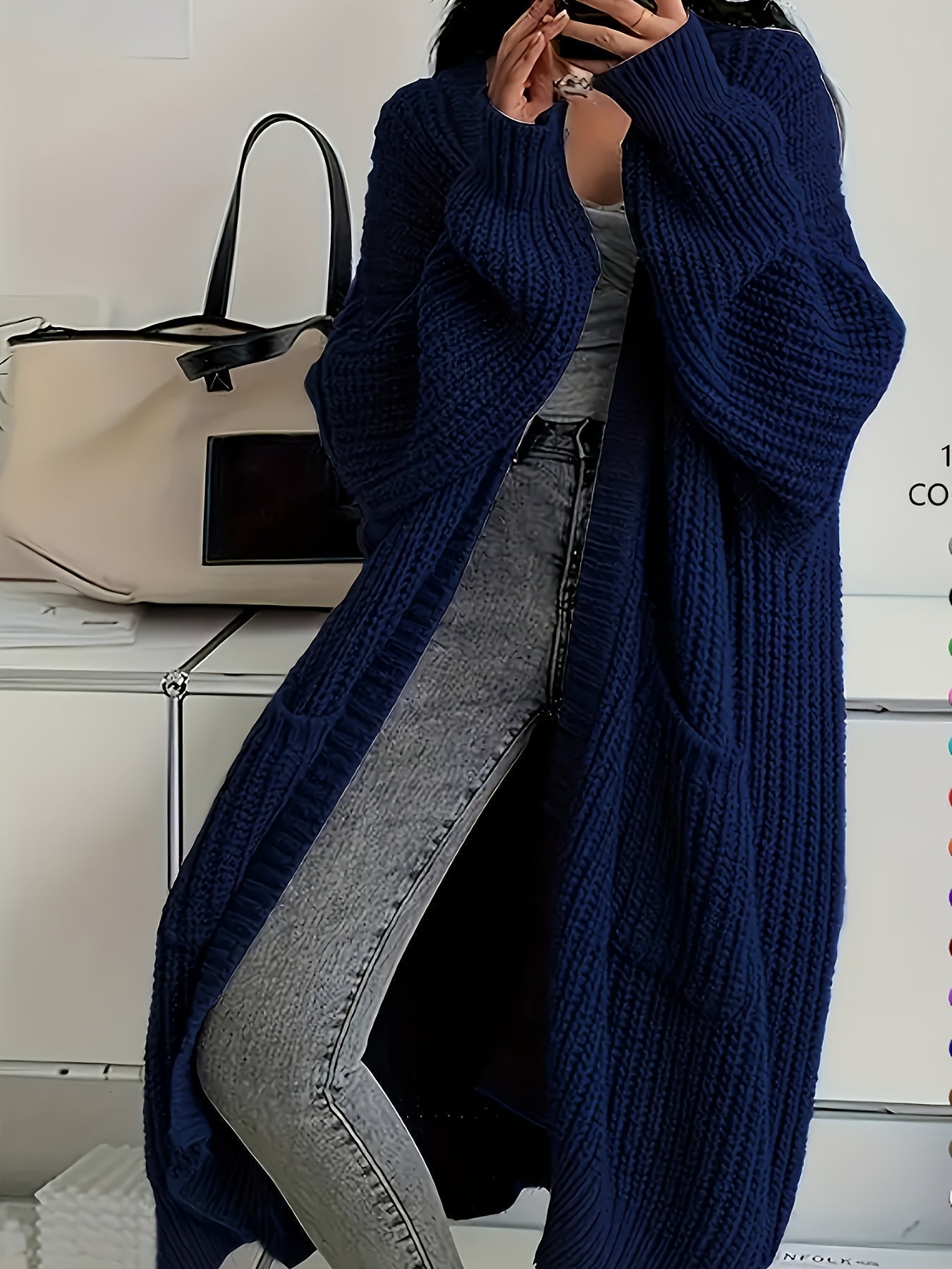 Gemütliche Strickcardigan mit Gürtel für Damen