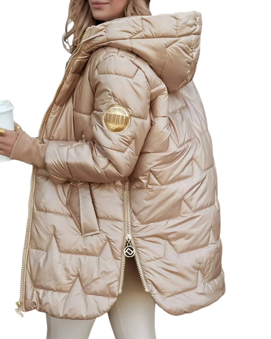 Gemütliche Steppjacke mit Kapuze für mühelosen Stil