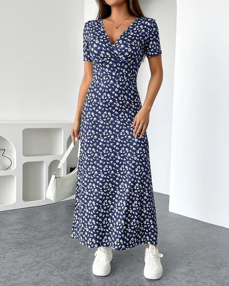 Elegantes bedrucktes Bodycon-Kleid