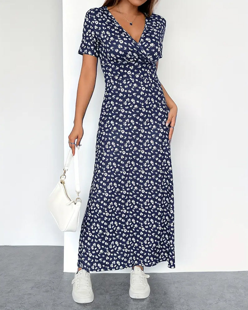 Elegantes bedrucktes Bodycon-Kleid