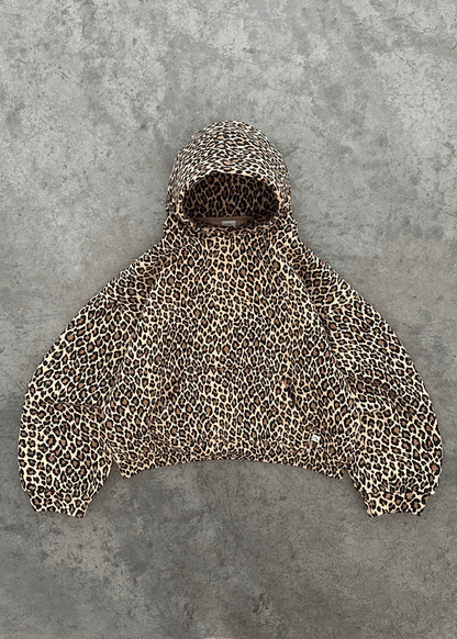 Gemütlicher Hoodie mit Gepardenmuster für lässigen Komfort