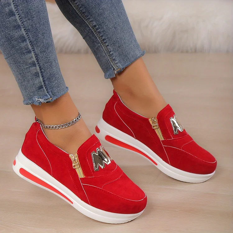 Bequeme orthopädische Plateauschlupfschuhe für Damen