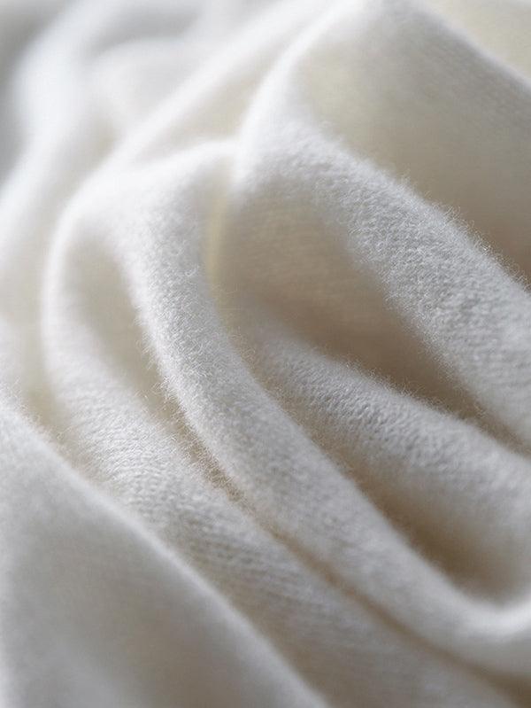 Luxuriöser weicher Kaschmir-V-Ausschnitt-Pullover für Damen