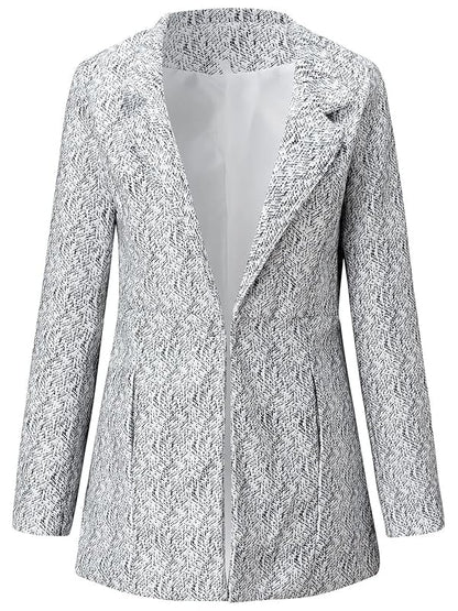 Schicker Longsleeve-Mantel mit offenem Vorderteil und Taschen